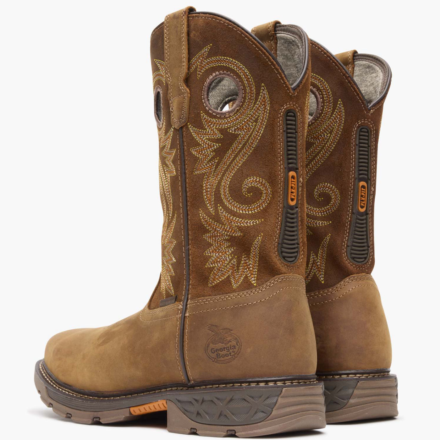 Georgia Boot Carbo-Tec FLX Alloy Toe Waterproof Pull-on Work Boot - back