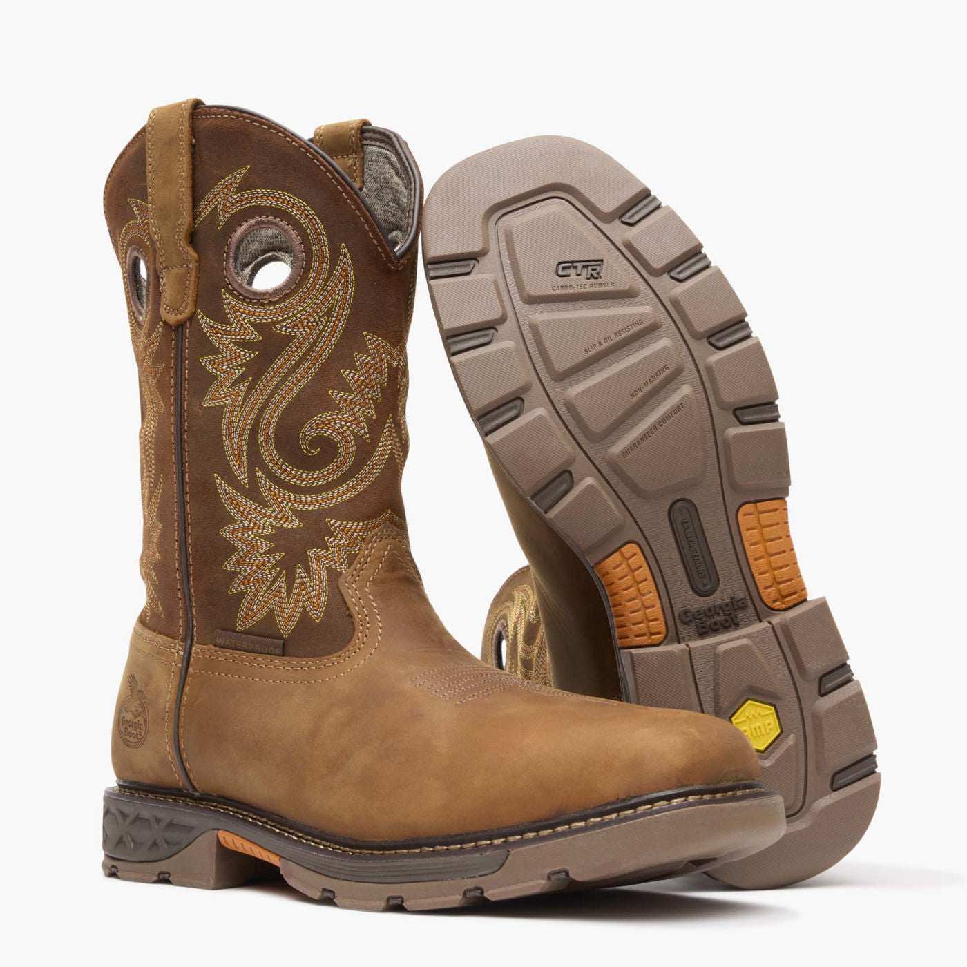 Georgia Boot Carbo-Tec FLX Alloy Toe Waterproof Pull-on Work Boot - outsole