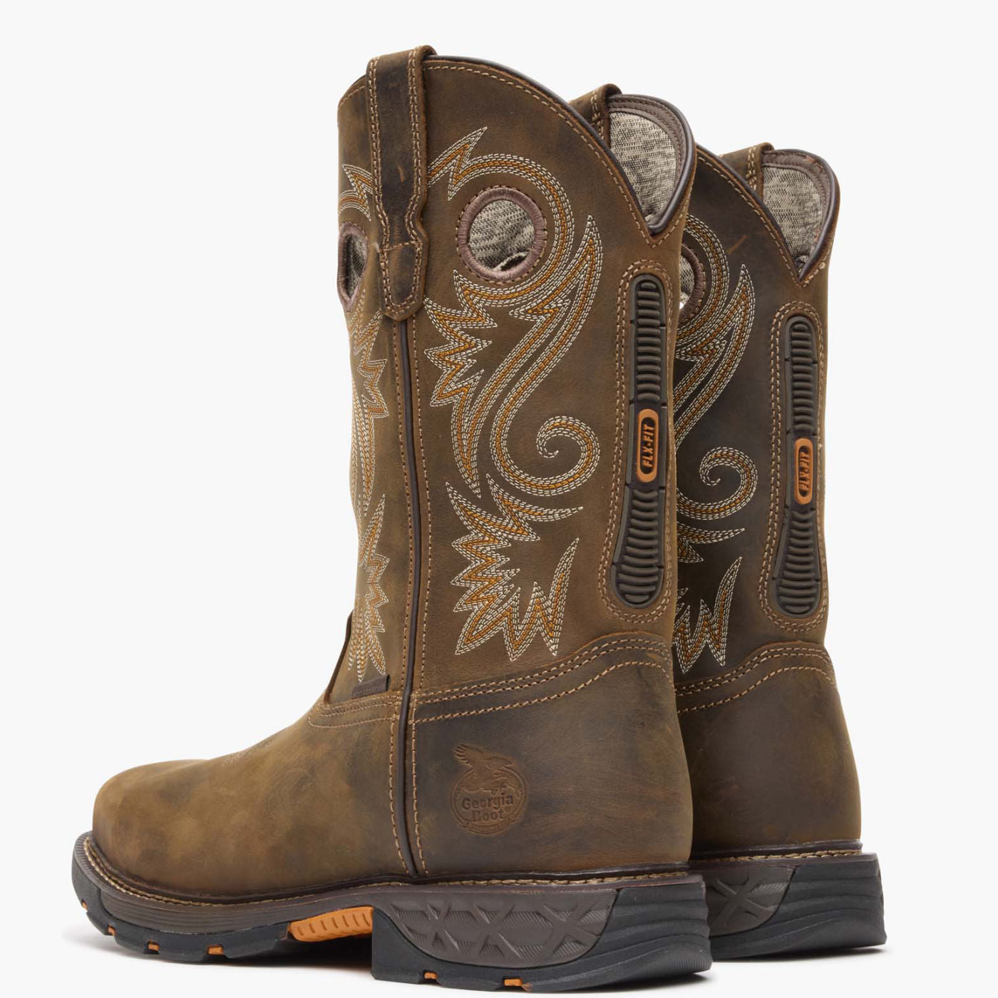 Georgia Boot Carbo-Tec FLX Alloy Toe Waterproof Pull-on Work Boot - back