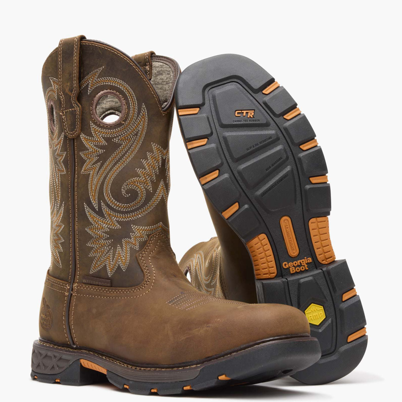Georgia Boot Carbo-Tec FLX Alloy Toe Waterproof Pull-on Work Boot - outsole