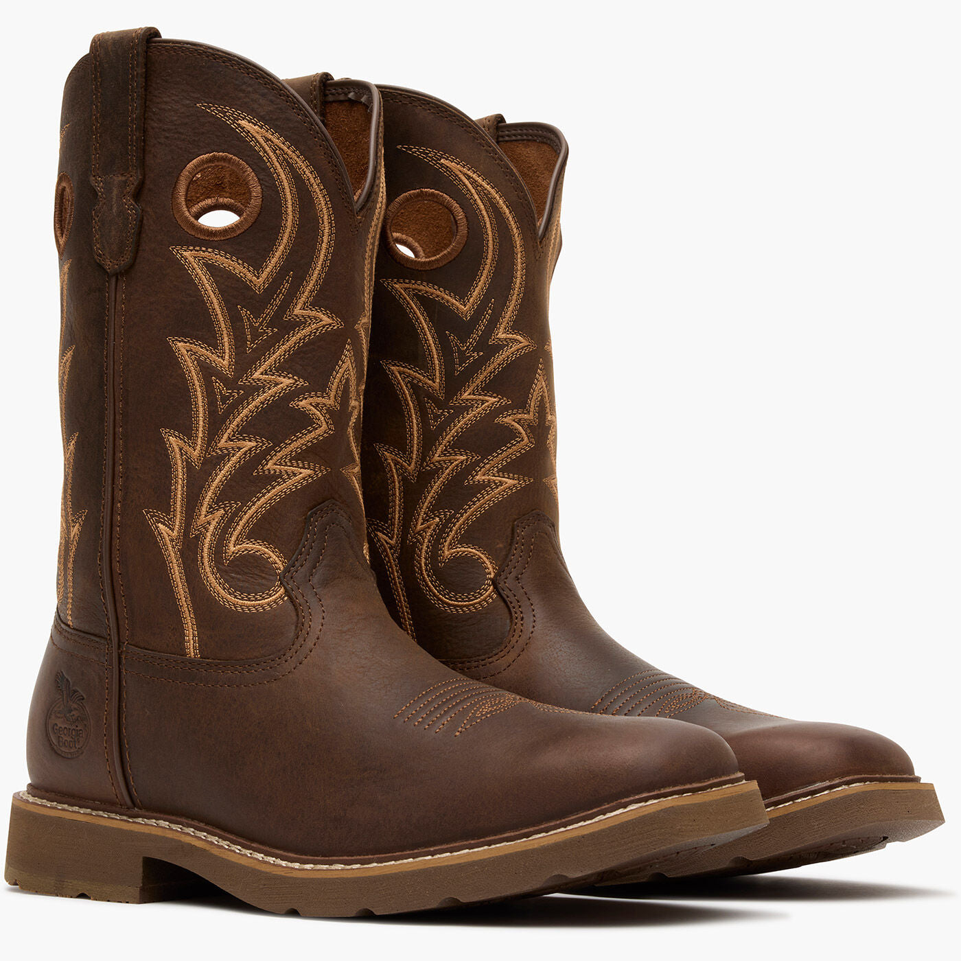 Georgia Boot Core 37 11" Steel Toe Western Pull-On Work Boot