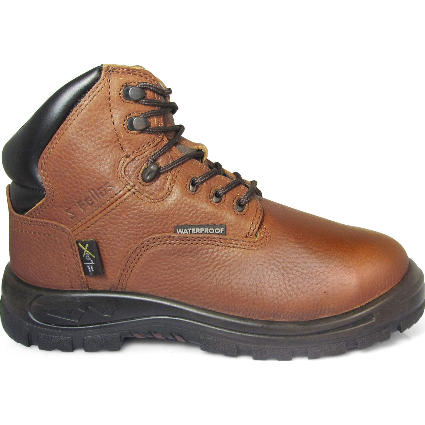 S Fellas by Genuine Grip Poseidon Internal Met Composite Toe Puncture-Resisting Waterproof Work Hiker - profile