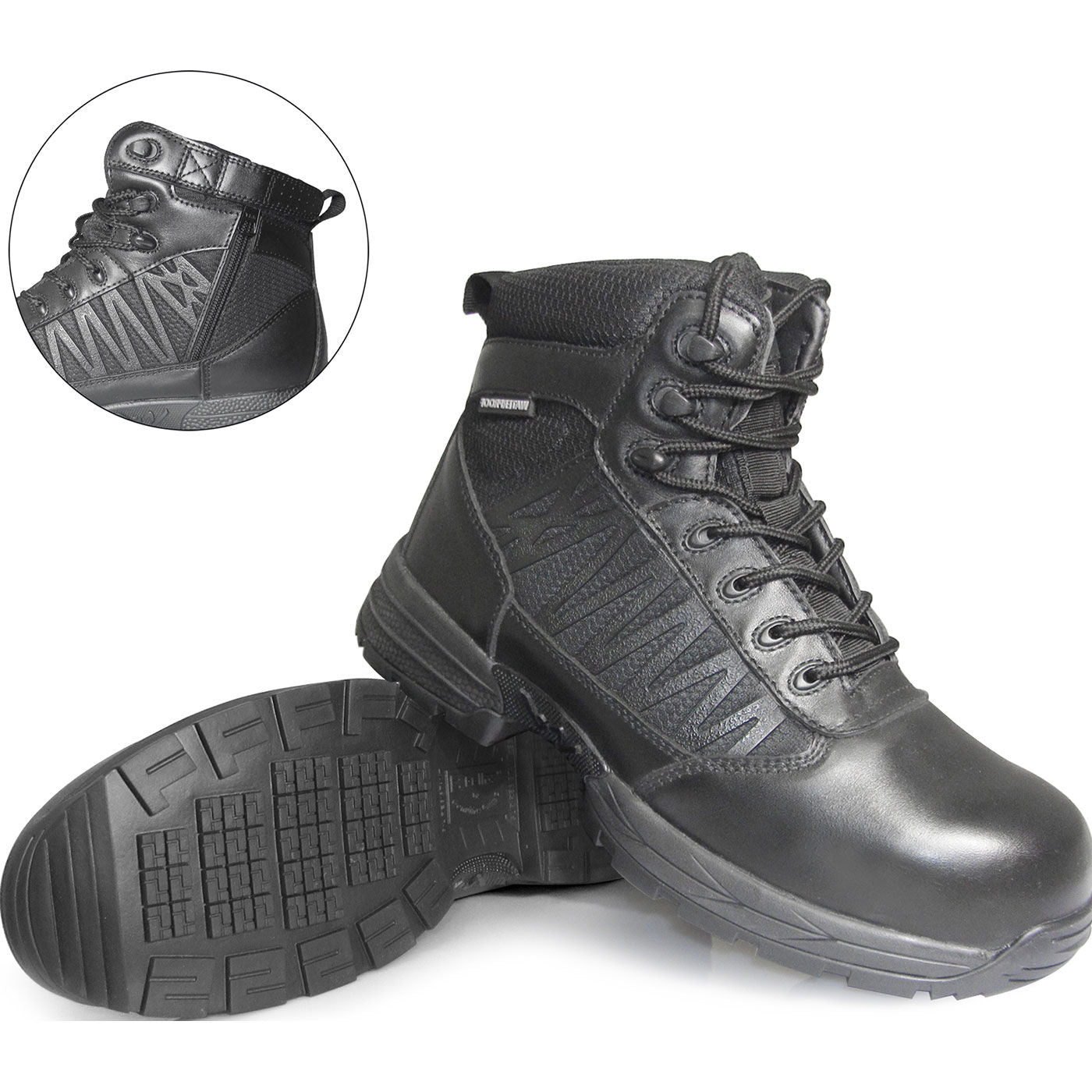 Genuine Grip Guardian Men's 6-inch Carbon Nano Toe Puncture-Resisting Waterproof Zipper Work Boot - front