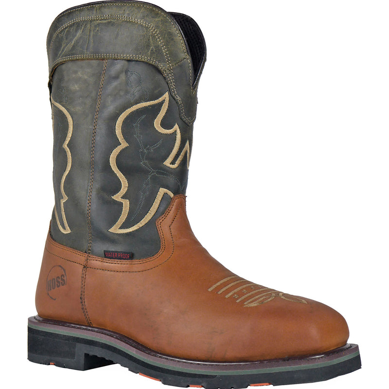 HOSS Showdown Men's 11-inch Composite Toe Puncture- Resisting Waterproof Western Work Boot - main