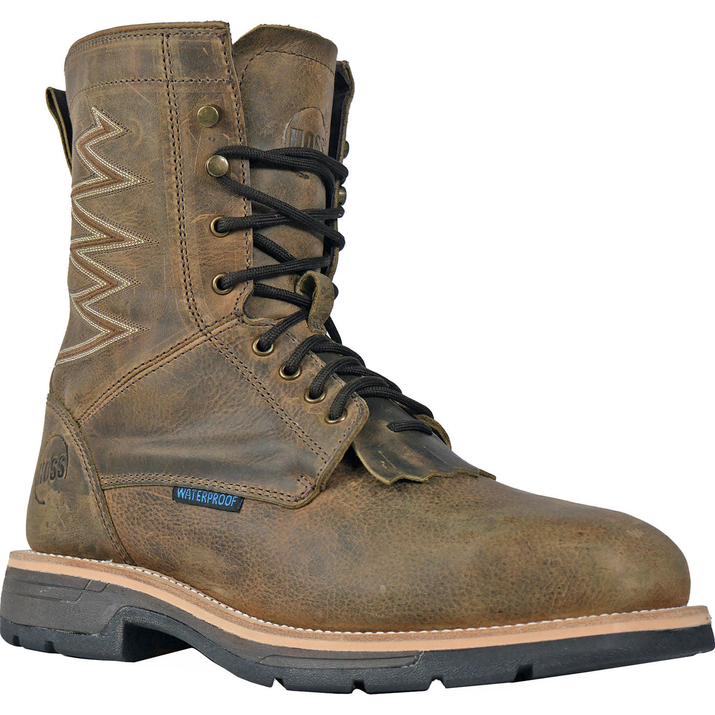 HOSS Brisbee Lacer Men's 8-inch Composite Toe Electrical Hazard Waterproof Work Boot - main