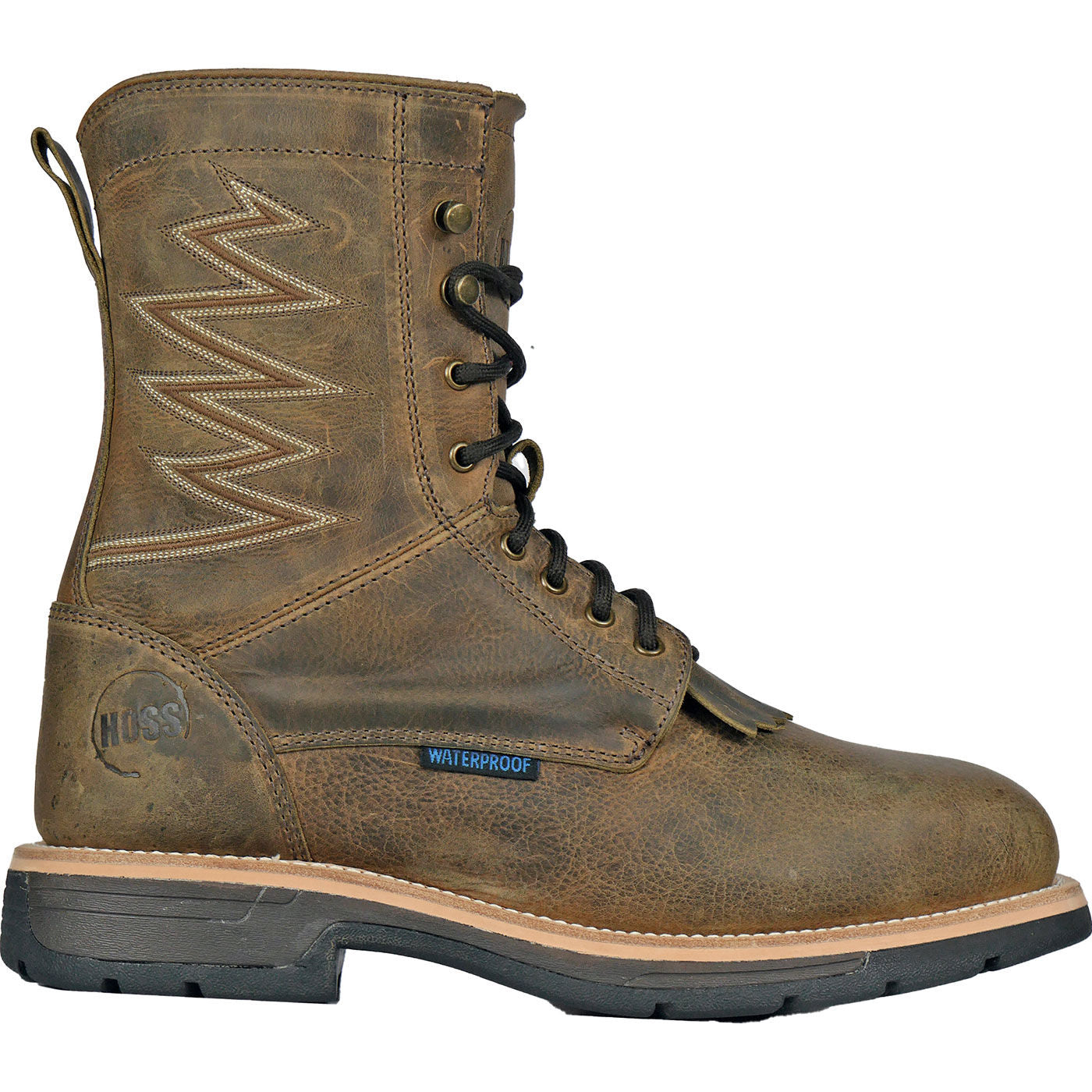HOSS Brisbee Lacer Men's 8-inch Composite Toe Electrical Hazard Waterproof Work Boot - profile