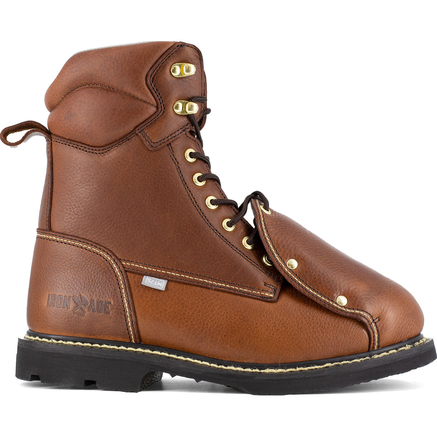 Iron Age Groundbreaker Men's 8-inch External Met Guard Steel Toe Work Boot - profile