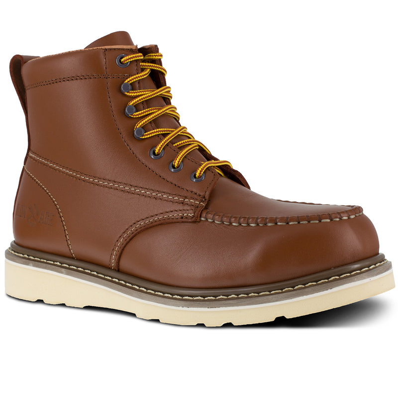 Iron Age Reinforcer Men's Steel Moc Toe Electrical Hazard Leather Work Boot - main