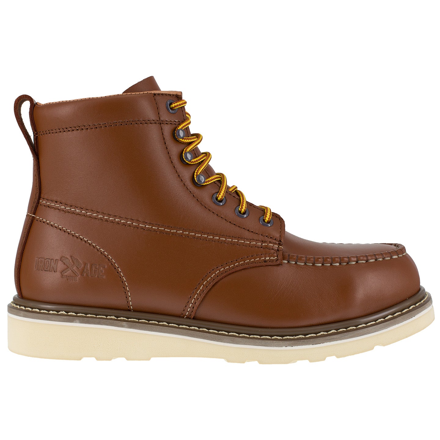 Iron Age Reinforcer Men's Steel Moc Toe Electrical Hazard Leather Work Boot - profile
