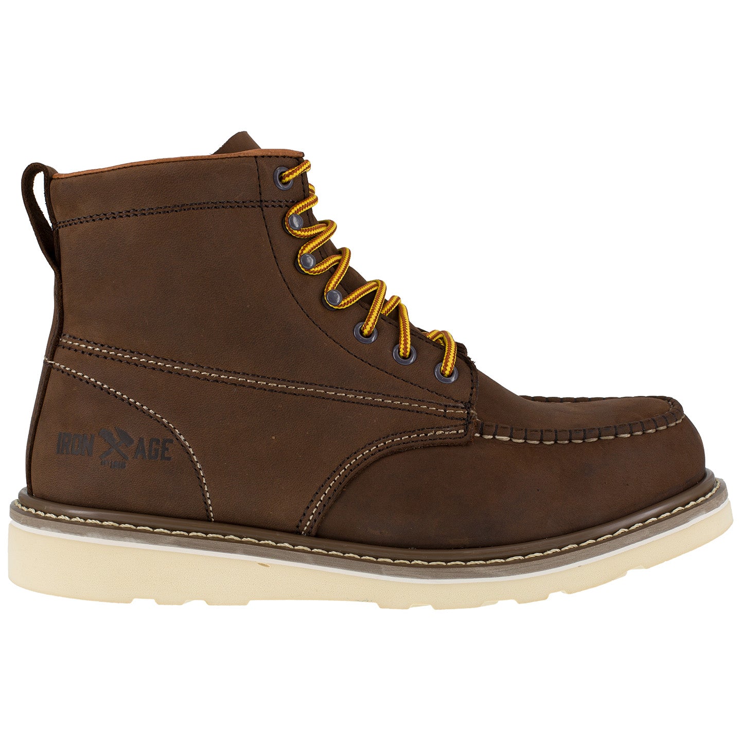 Iron Age Reinforcer Men's Steel Moc Toe Electrical Hazard Leather Work Boot - profile