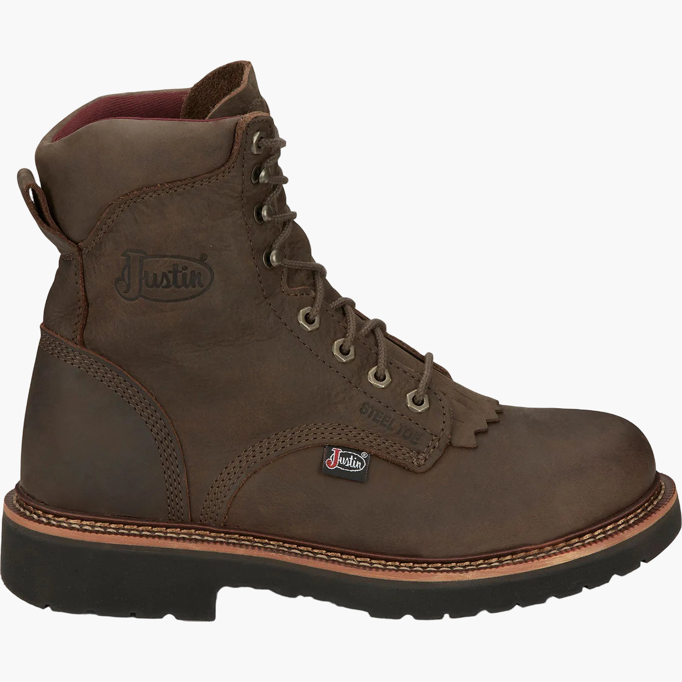 Justin Work Rivot Men's 8-inch Steel Toe Electrical Hazard Work Boot