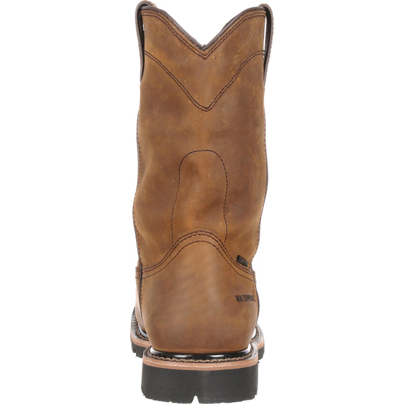 Justin Work Worker II Pulley Composite Toe Internal Met Guard Waterproof Western Work Boot - back