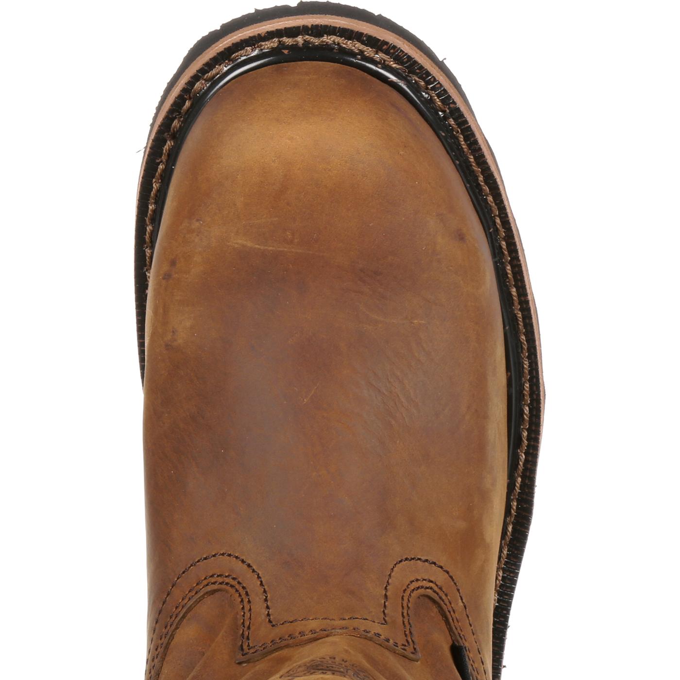 Justin Work Worker II Pulley Composite Toe Internal Met Guard Waterproof Western Work Boot - birdseye