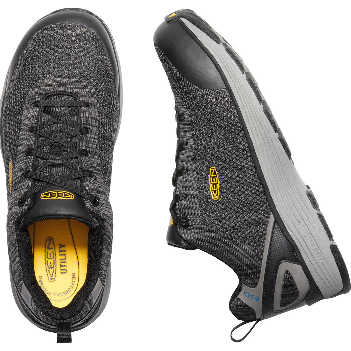 KEEN Utility® Sparta Men's Aluminum Toe Static Dissipative Athletic Work Shoe - birdseye