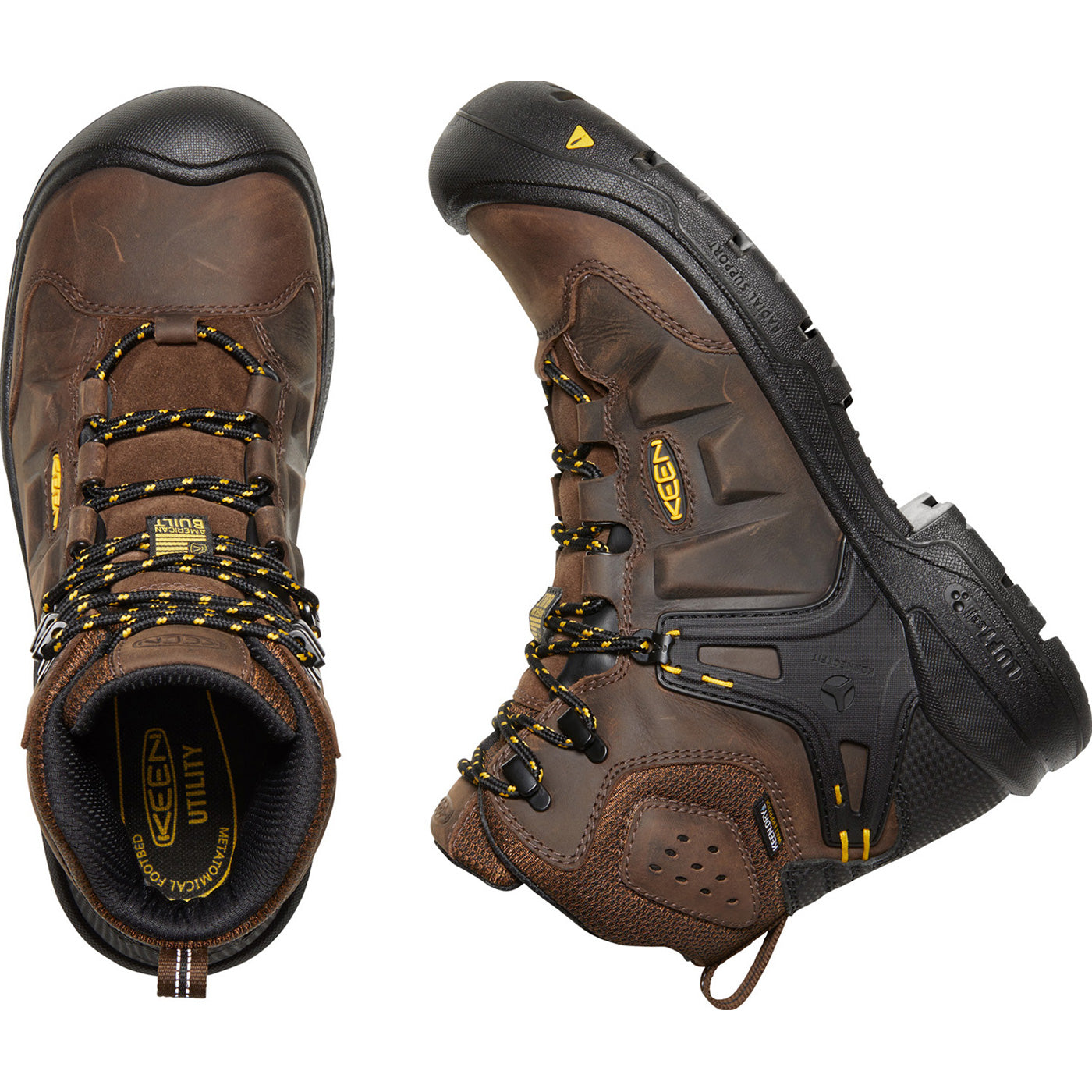 KEEN Utility® Dover Men's Carbon-Fiber Toe Electrical Hazard Waterproof Work Boot - birdseye