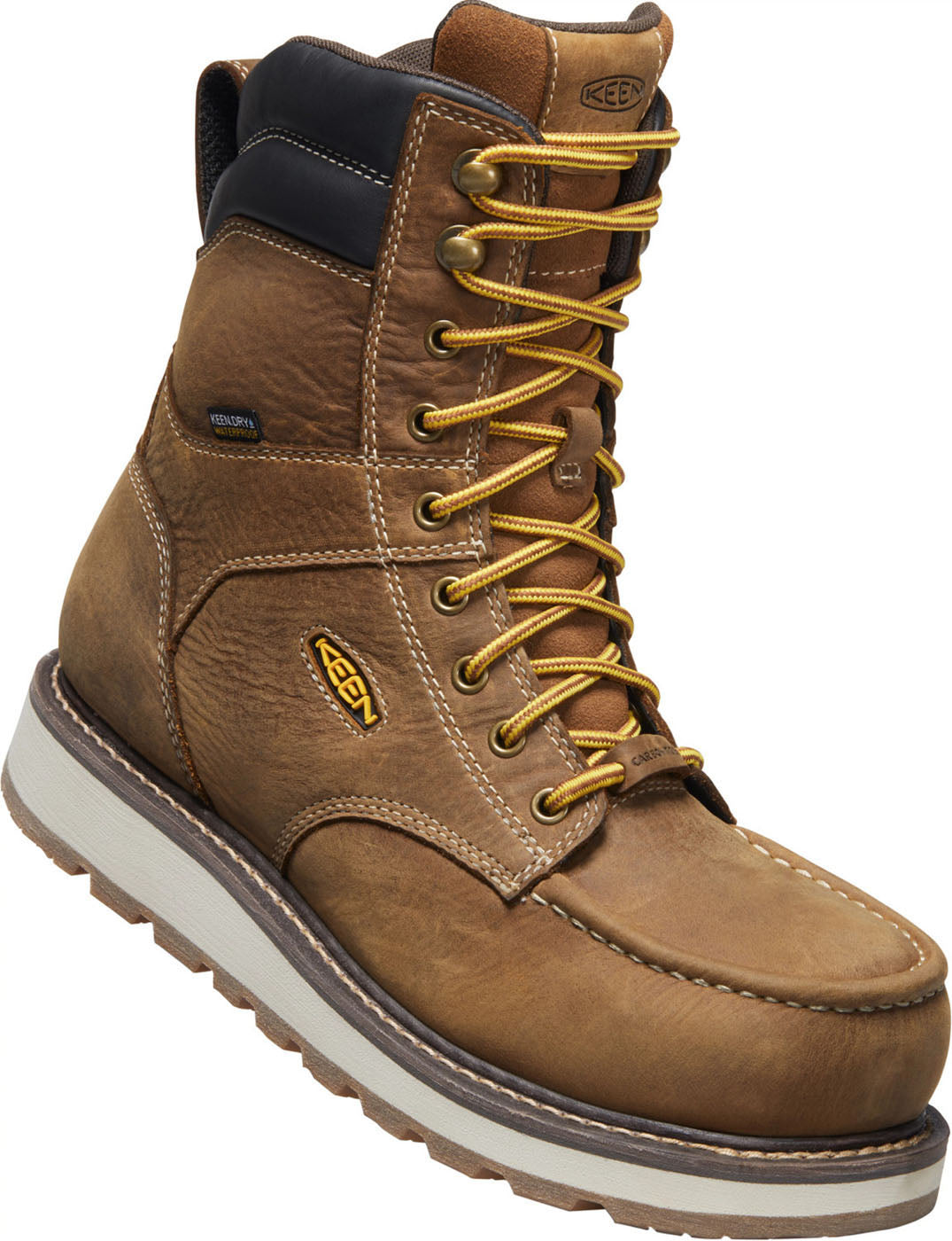KEEN Utility® Cincinnati Wedge Men's 8-inch Carbon Fiber Toe Electrical Hazard Waterproof Work Boot