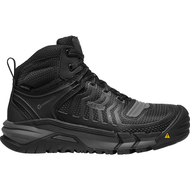 KEEN Utility Kansas City Mid Men's Carbon Fiber Toe Electrical Hazard Waterproof Hi-Top Athletic Work Shoe - profile