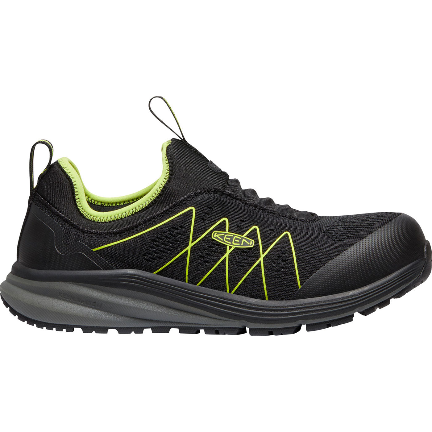 KEEN Utility® Vista Energy Shift Men's Carbon Fiber Toe Electrical Hazard Slip-On Athletic Work Shoe - profile