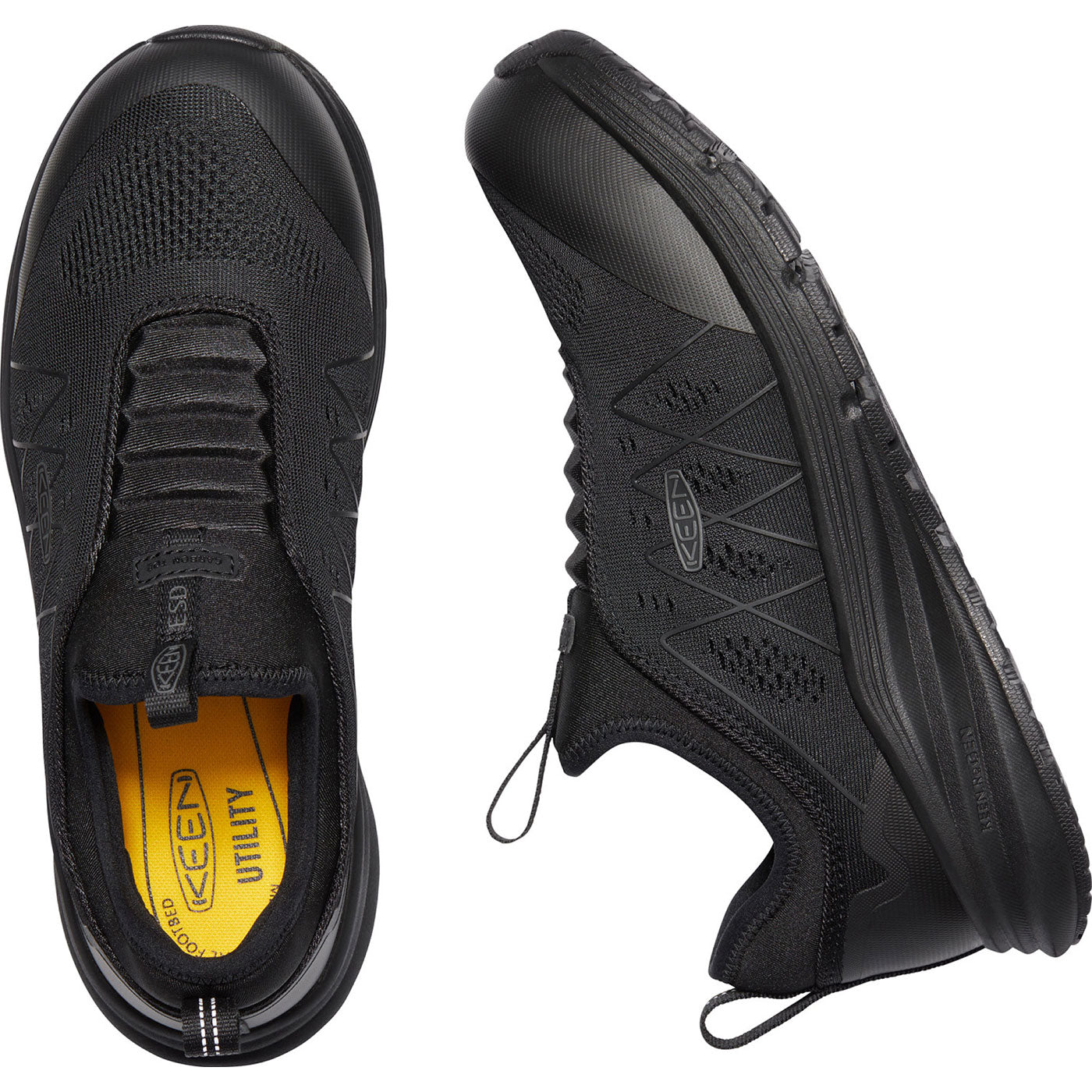 KEEN Utility® Vista Energy Shift Men's Carbon Fiber Toe Static-Dissipative Slip-On Athletic Work Shoe - birdseye