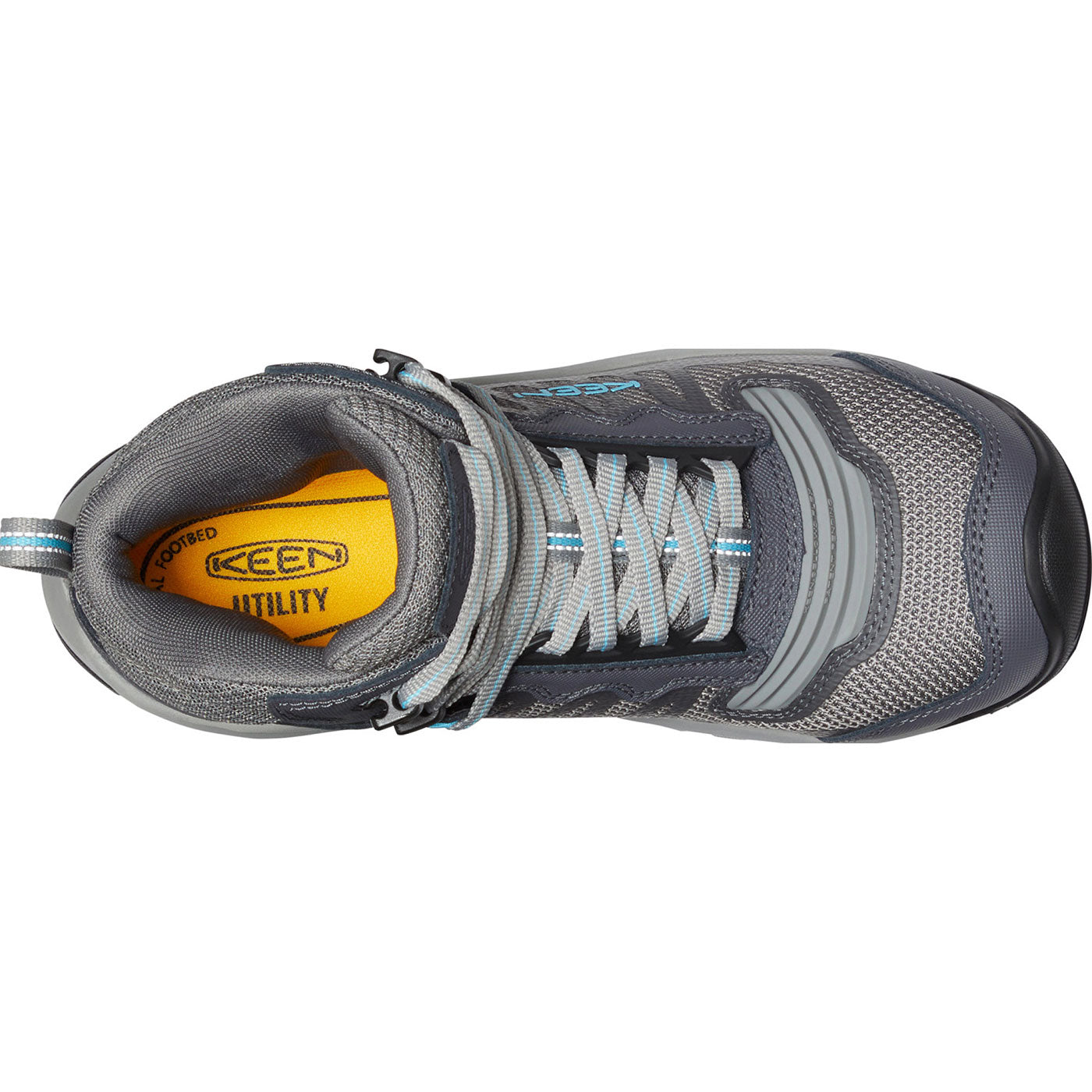 KEEN Utility Reno Mid Women's Carbon Fiber Toe Electrical Hazard Waterproof Hi-Top Athletic Work Boot - birdseye