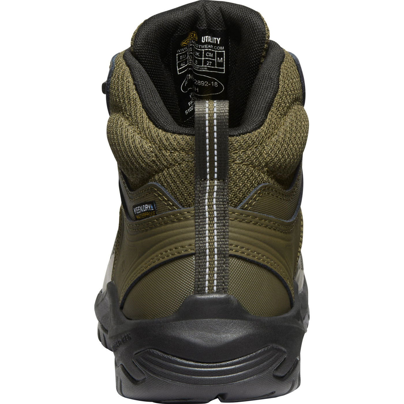 KEEN Utility Reno Mid Men's Electrical Hazard Waterproof Hi-Top Athletic Work Boot - back