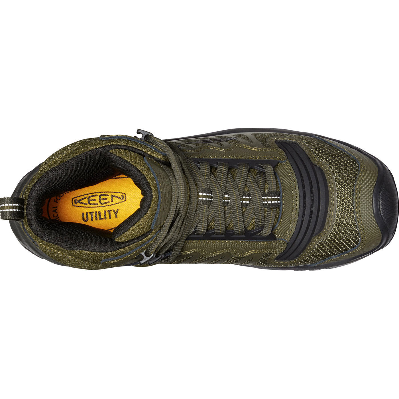 KEEN Utility Reno Mid Men's Electrical Hazard Waterproof Hi-Top Athletic Work Boot - birdseye
