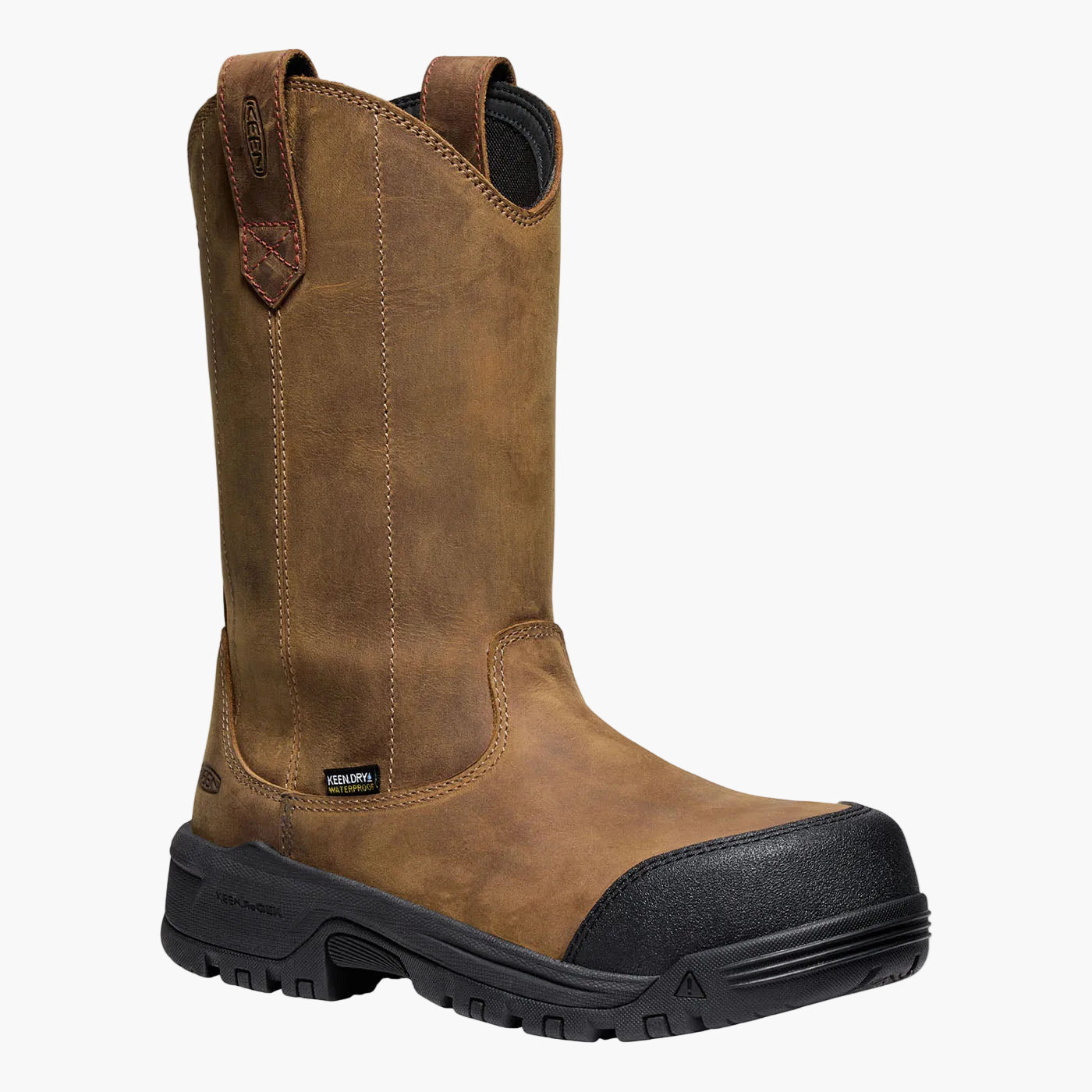 KEEN Utility® Evanston Women's 10-inch Carbon Fiber Toe Electrical Hazard Waterproof Pull-On Work Boot