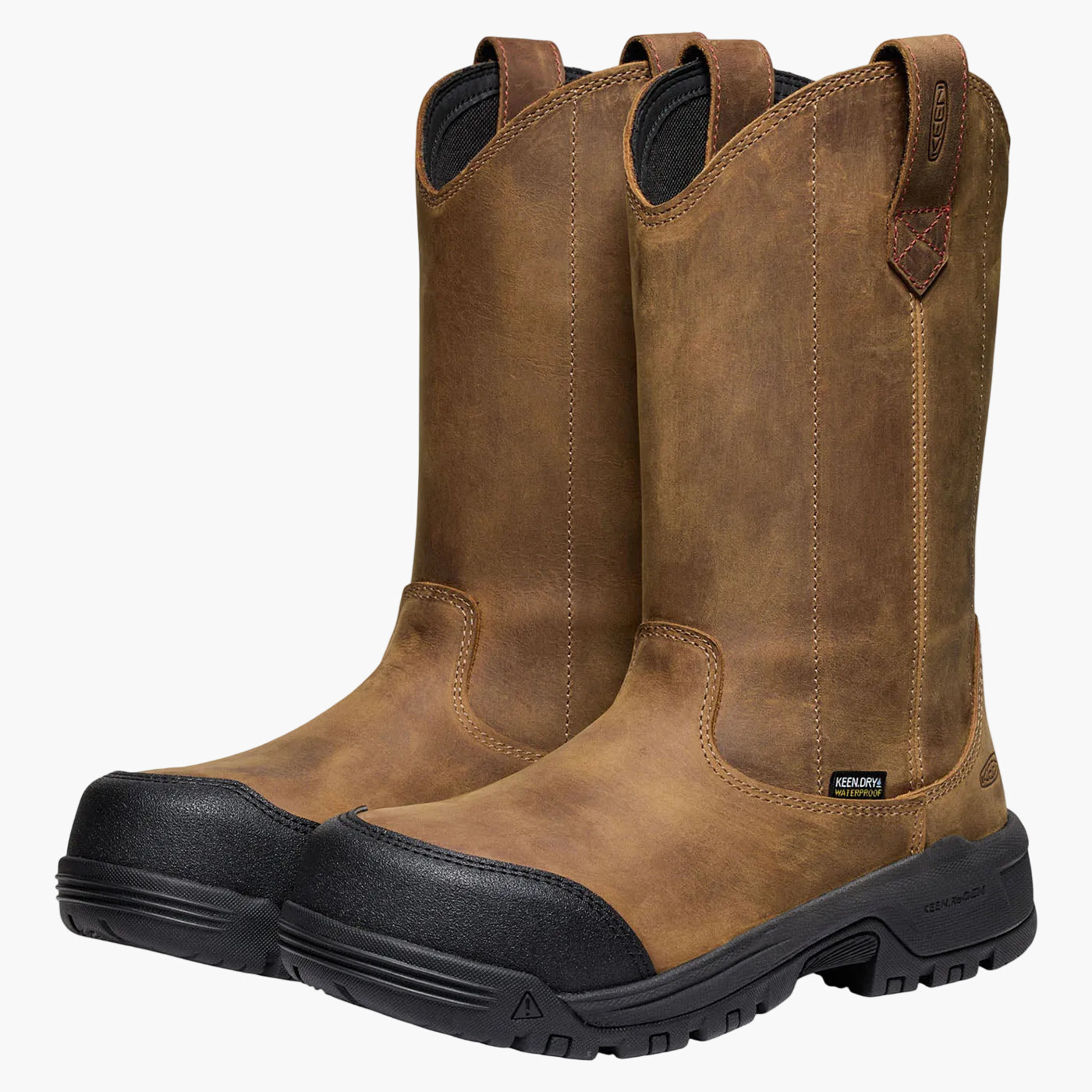 KEEN Utility® Evanston Women's 10-inch Carbon Fiber Toe Electrical Hazard Waterproof Pull-On Work Boot