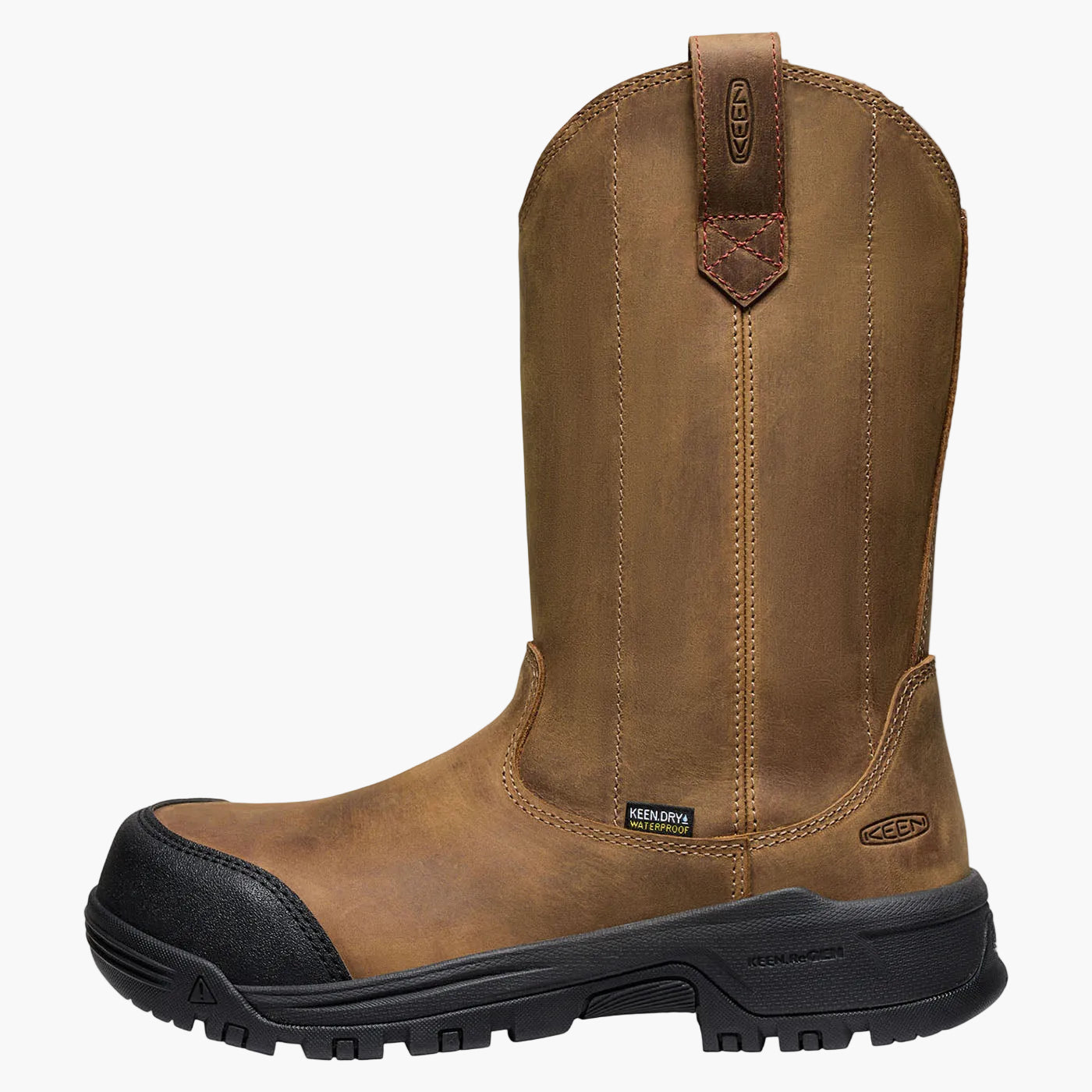 KEEN Utility® Evanston Women's 10-inch Carbon Fiber Toe Electrical Hazard Waterproof Pull-On Work Boot