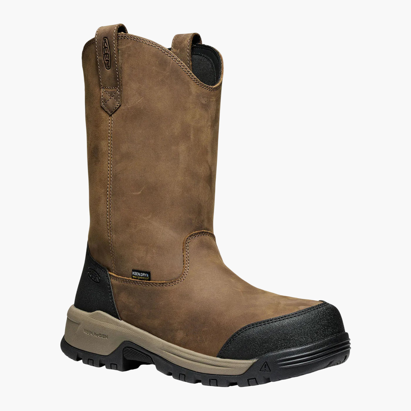 KEEN Utility® Evanston Men's 10-inch Carbon Fiber Toe Electrical Hazard Waterproof Pull-On Work Boot