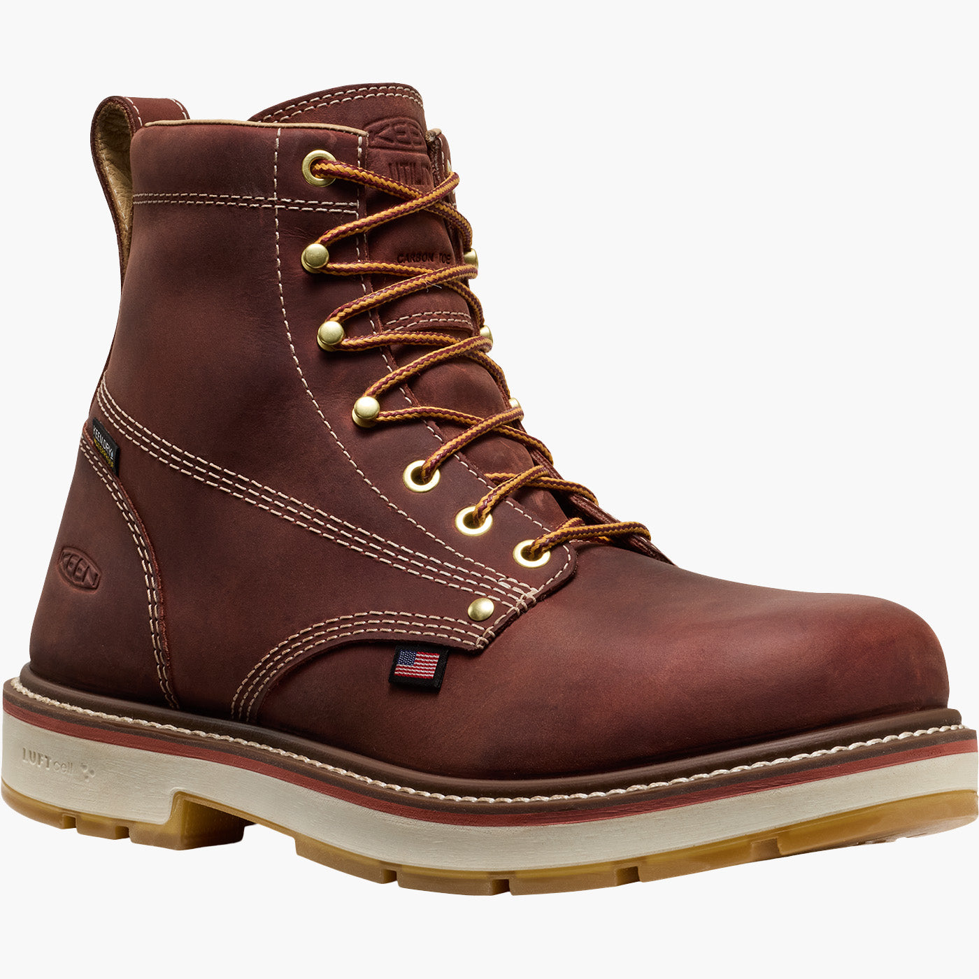 KEEN Utility Liberty Men's 6-inch Carbon Toe Electrical Hazard Waterproof Work Boot