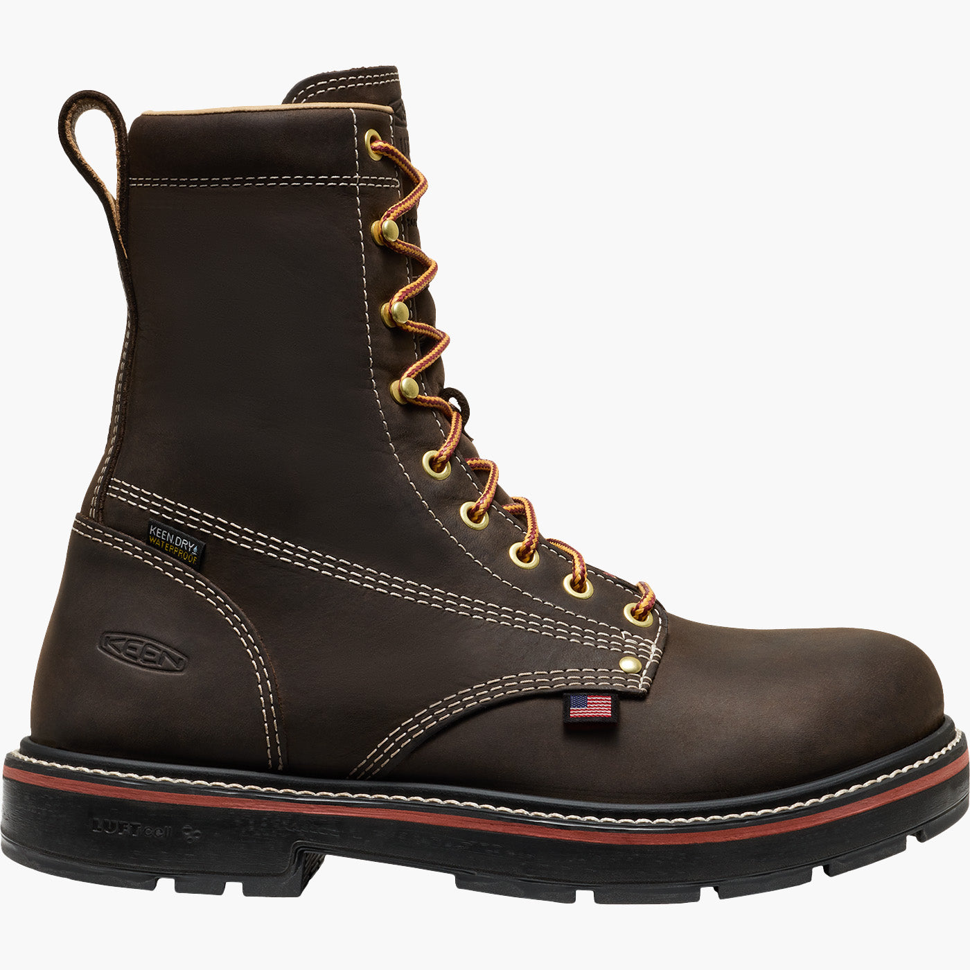 KEEN Utility Liberty Men's 8-inch Carbon Toe Electrical Hazard Waterproof Work Boot
