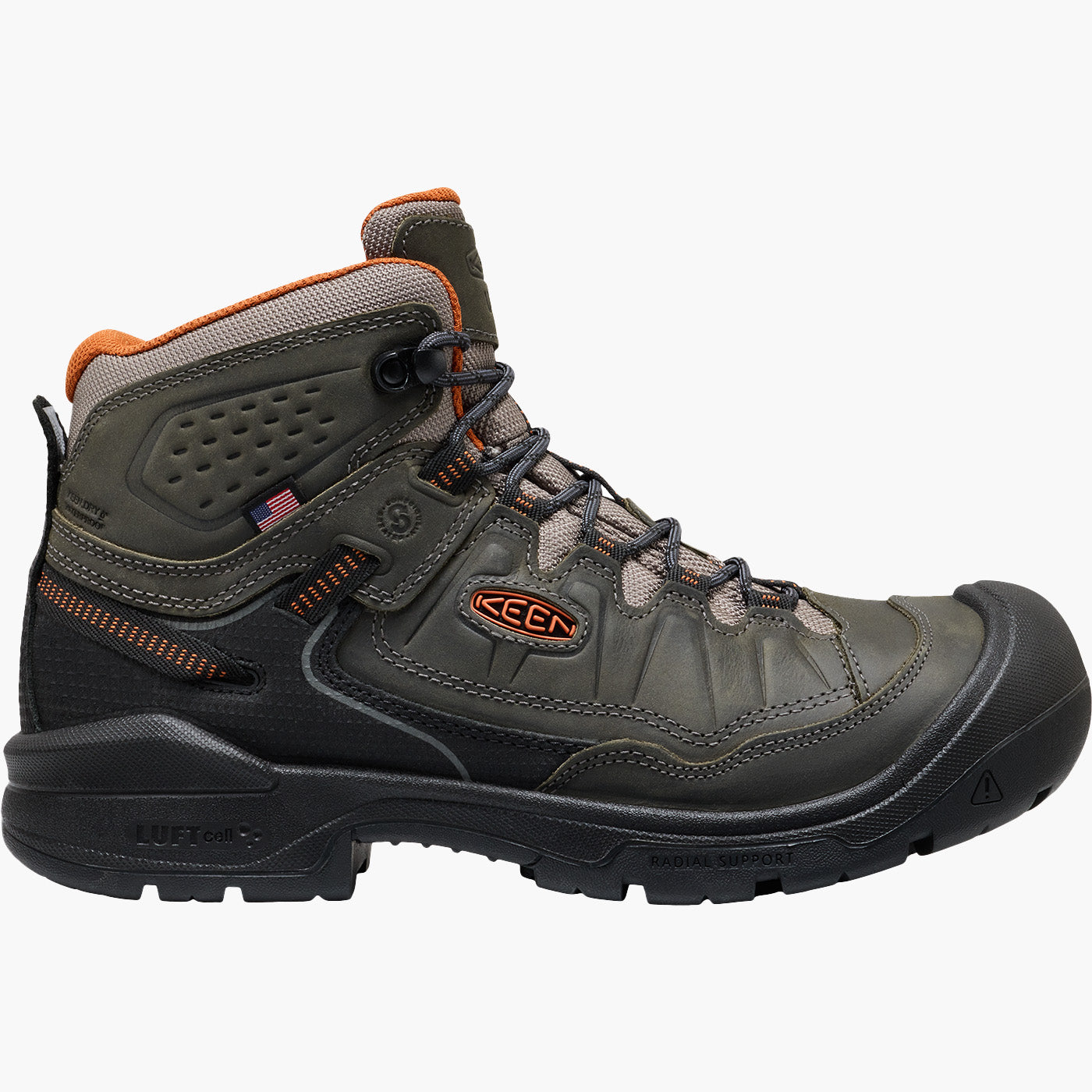 KEEN Utility TARGHEE IV Men's 5-inch Carbon Toe Electrical Hazard Waterproof Work Boot