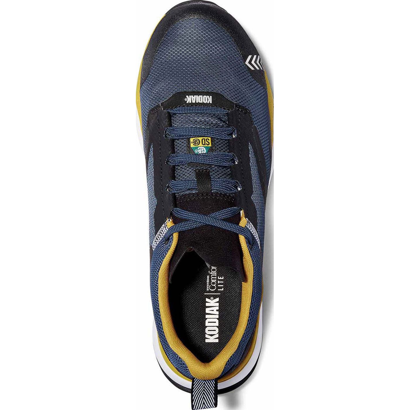 Kodiak Quicktrail Low Men's CSA Composite Toe Static-Dissipative Puncture-Resisting Athletic Work Shoe - birdseye
