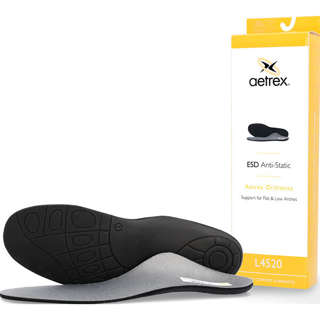 Aetrex ESD Unisex Static-Dissipative Flat/Low Arch Posted Orthotic ...