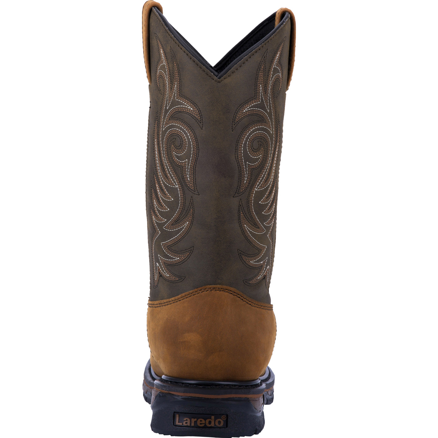 Laredo Hammer Men's Steel Toe Electrical Hazard Waterproof Western Pull-on Work Boot - back