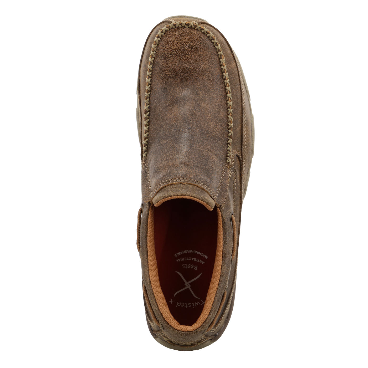 Twisted X Work Driving Moc Men's Composite Toe Electrical Hazard Slip-On Work Shoe - birdseye