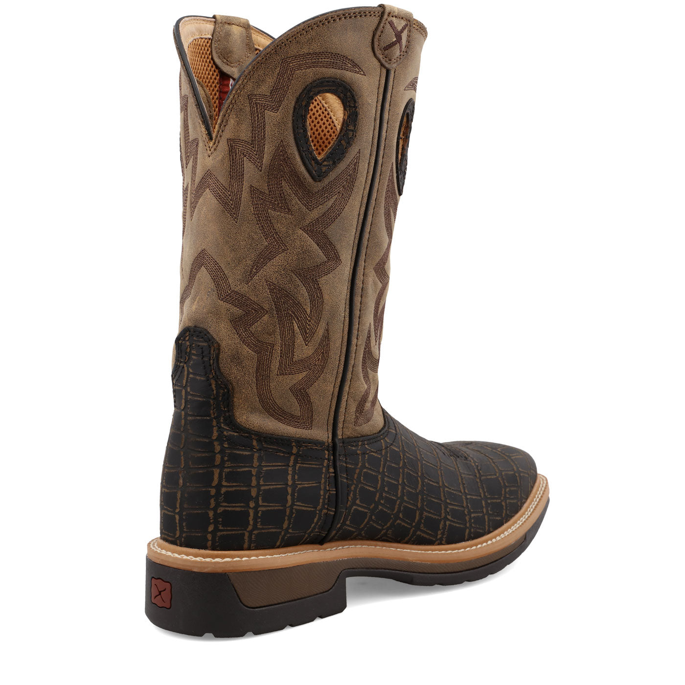 Twisted X Men's 12-Inch Alloy Toe Electrical Hazard Western Work Boot - back