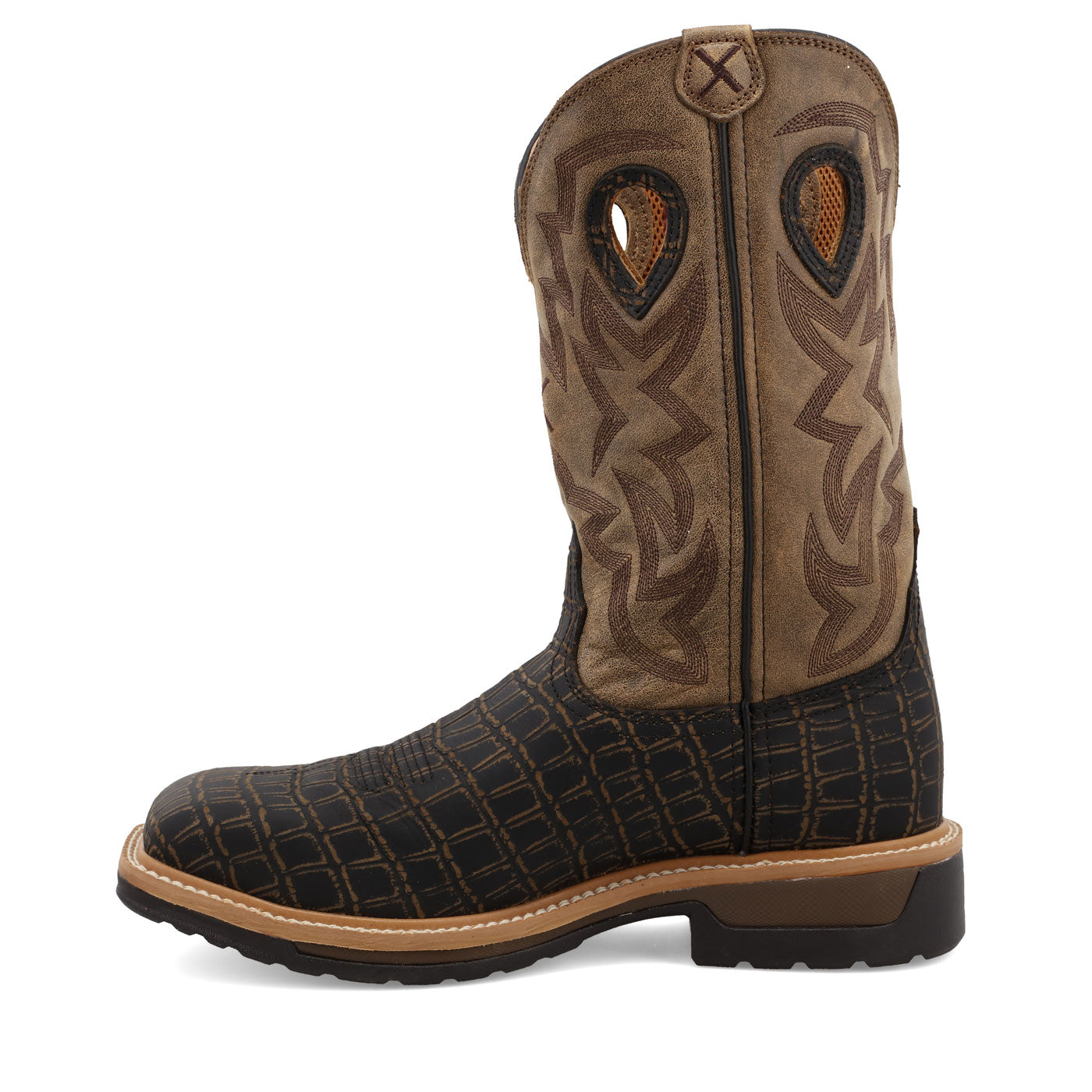 Twisted X Men's 12-Inch Alloy Toe Electrical Hazard Western Work Boot - profile