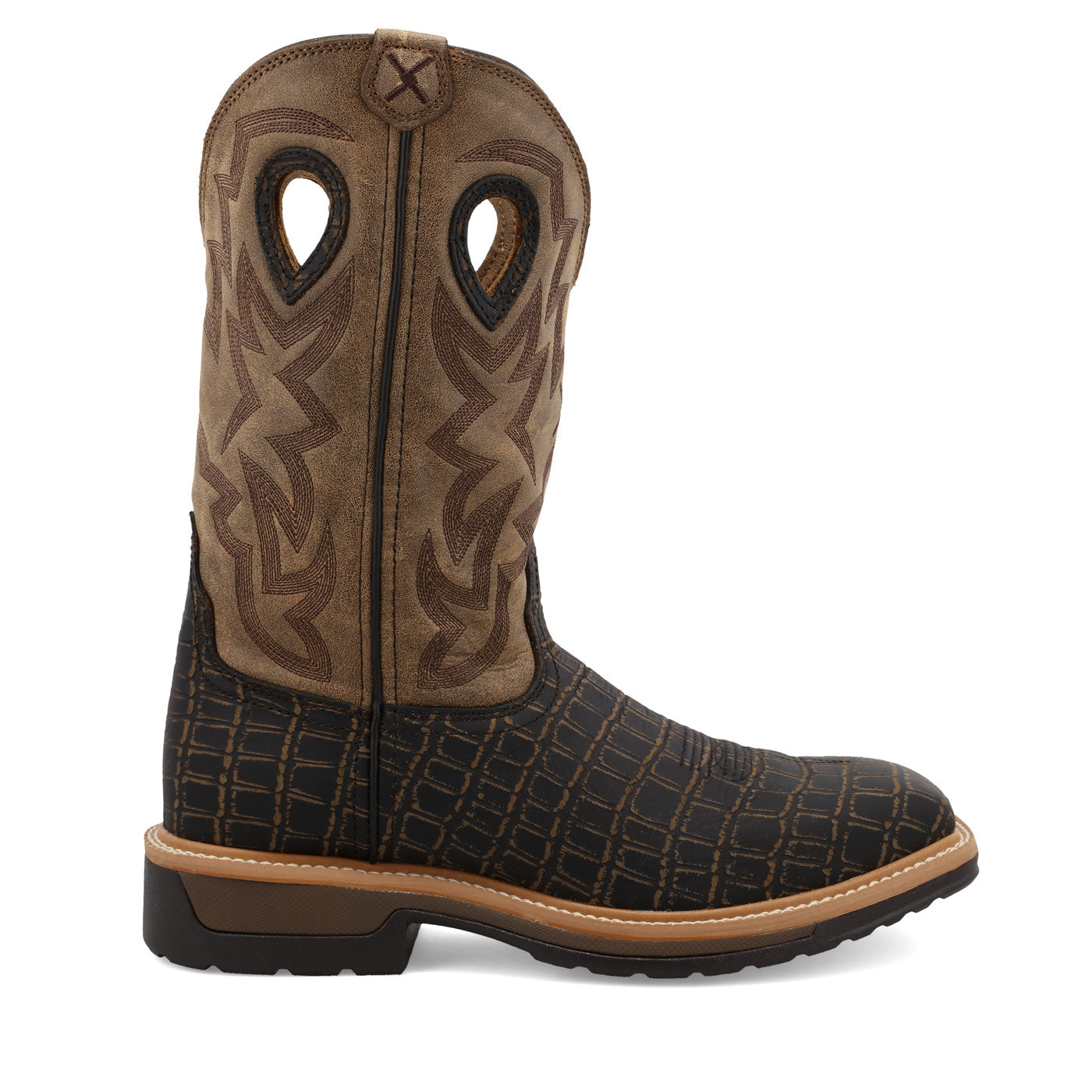 Twisted X Men's 12-Inch Alloy Toe Electrical Hazard Western Work Boot - profile