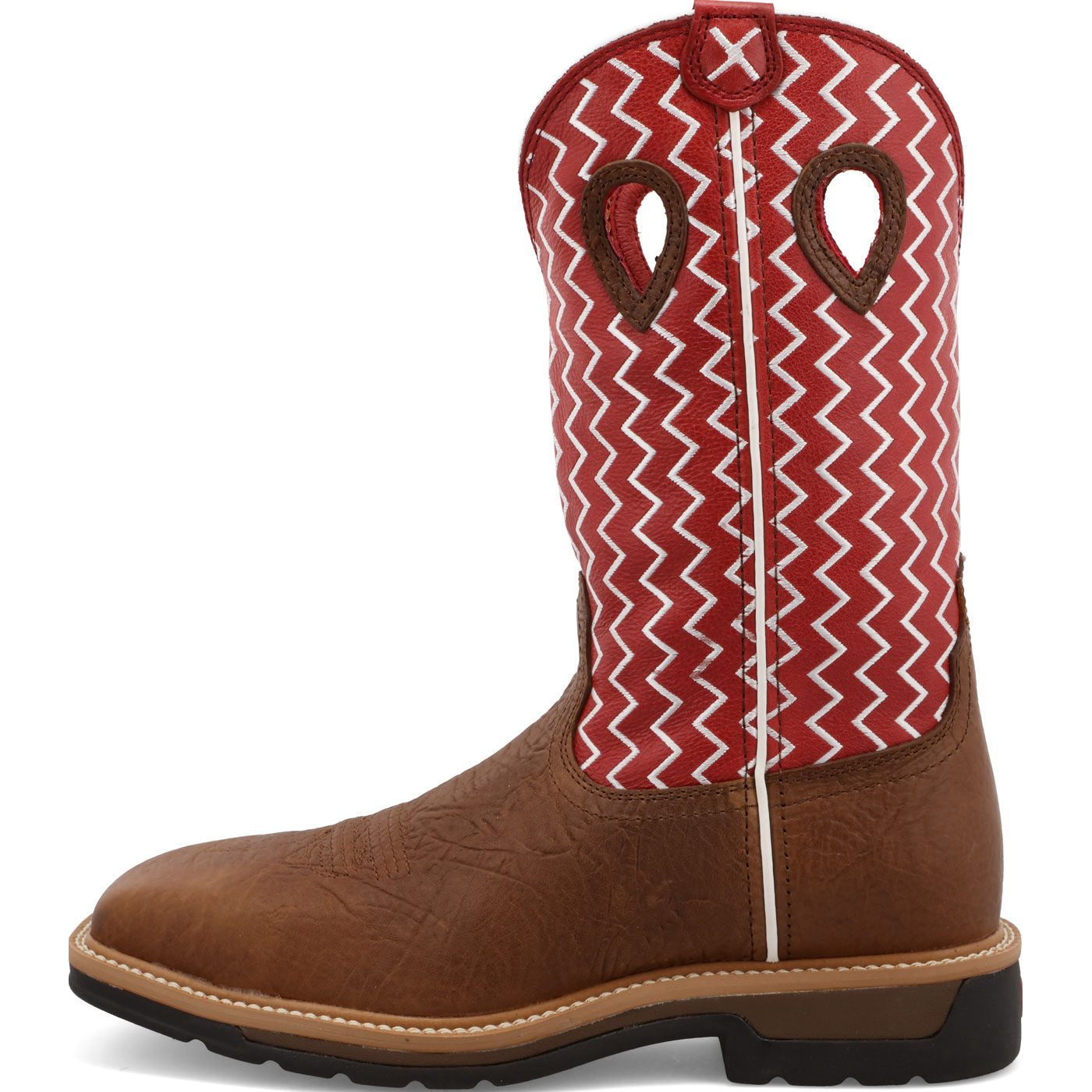 Twisted X Lite Men's 12-inch Steel Toe Electrical Hazard Western Work Boot - profile