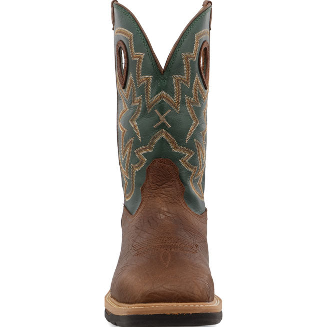 Twisted X Lite Men's 12-Inch Alloy Toe Electrical Hazard Waterproof Western Work Boot - front