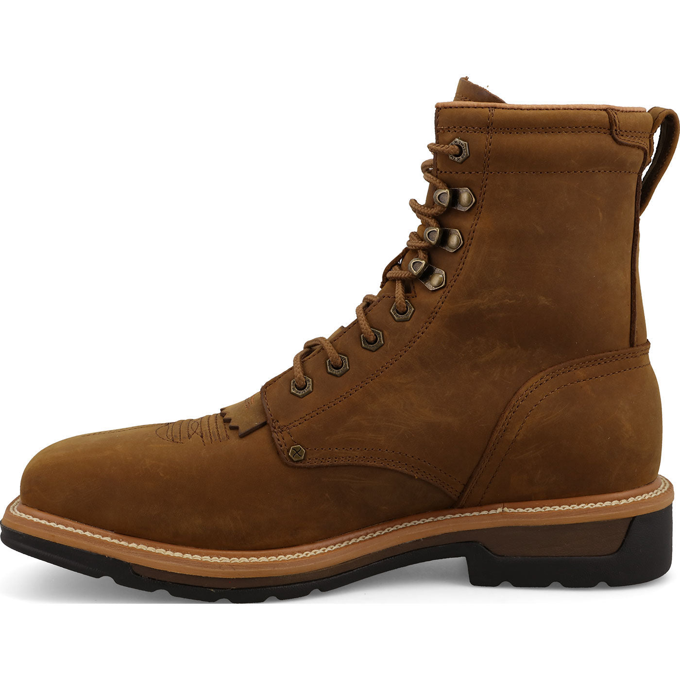 Twisted X Men's 8-Inch Nano Toe Puncture-Resisting Electrical Hazard Waterproof Work Boot - profile