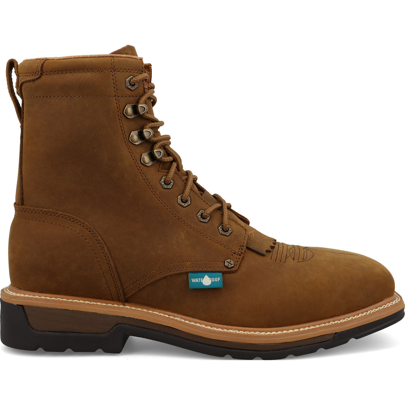 Twisted X Men's 8-Inch Nano Toe Puncture-Resisting Electrical Hazard Waterproof Work Boot - profile
