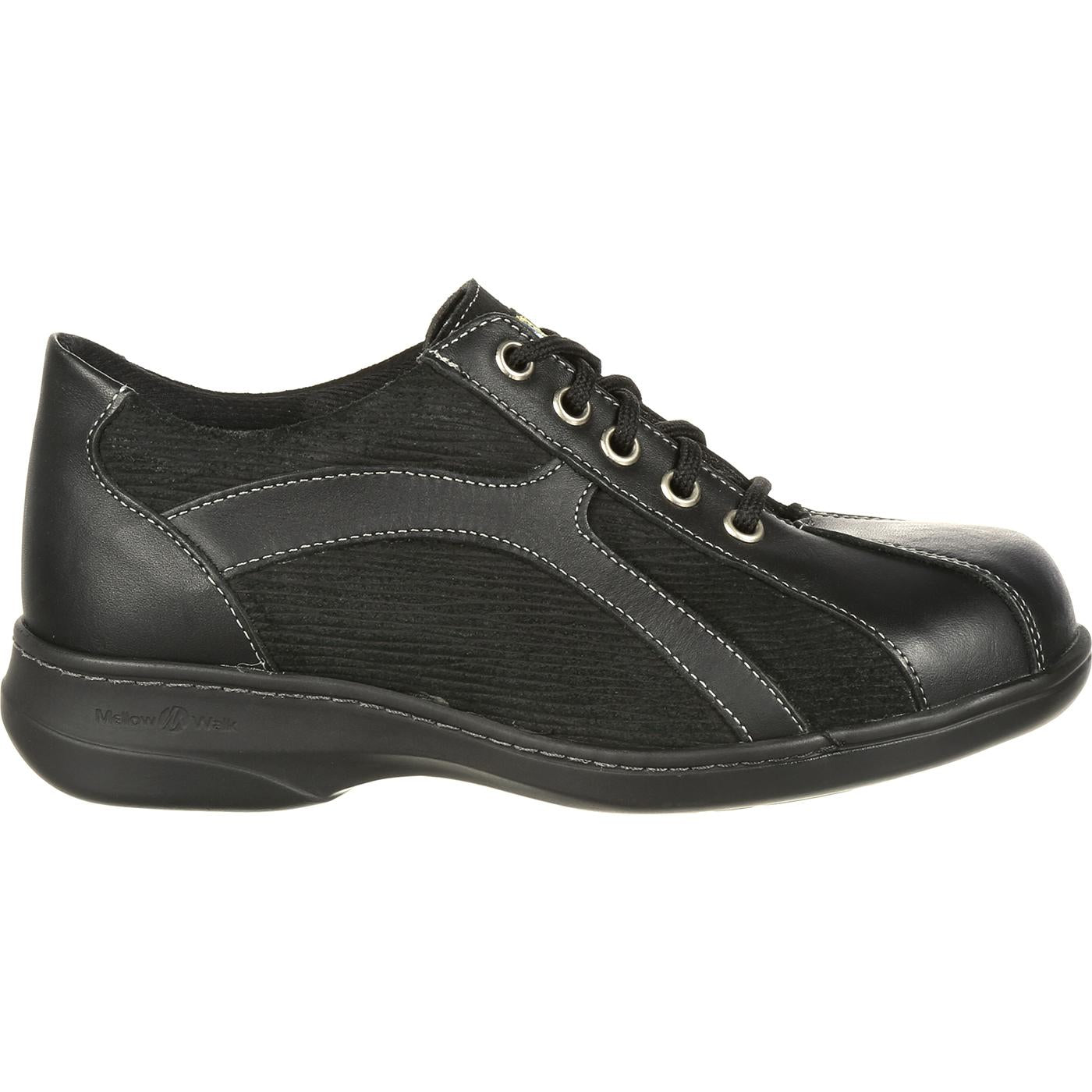 Mellow Walk Women's Daisy Oxford Steel Toe Static Dissipative Work Shoe - profile
