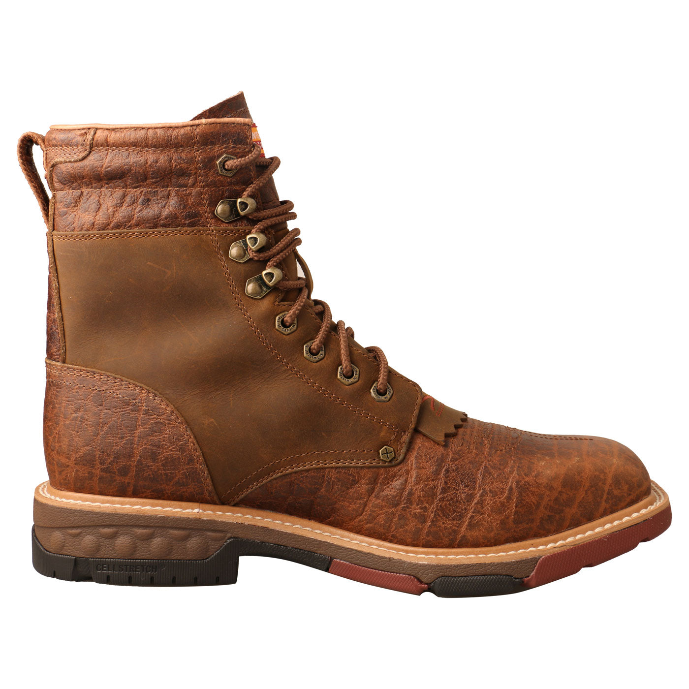 Twisted X CellStretch Men's 8-Inch Alloy Toe Electrical Hazard Waterproof Work Boot - profile