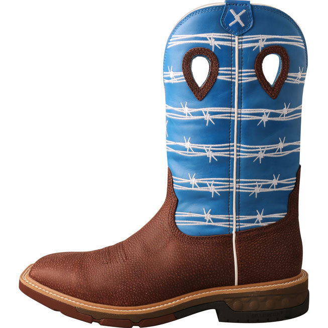 Twisted X CellStretch Men's 12-Inch Alloy Toe Electrical Hazard Western Work Boot - profile