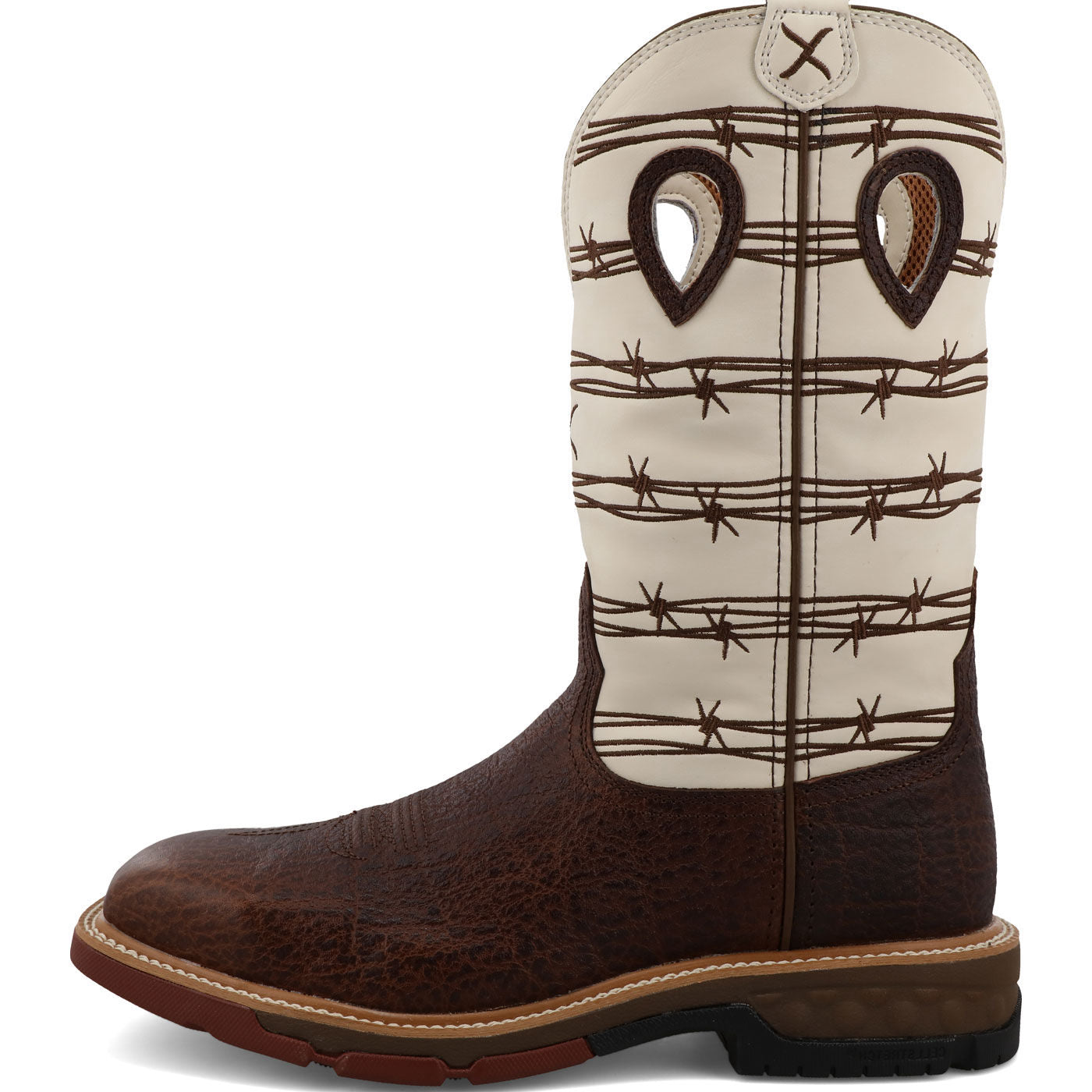 Twisted X CellStretch Men's 12-Inch Alloy Toe Electrical Hazard Western Work Boot - profile
