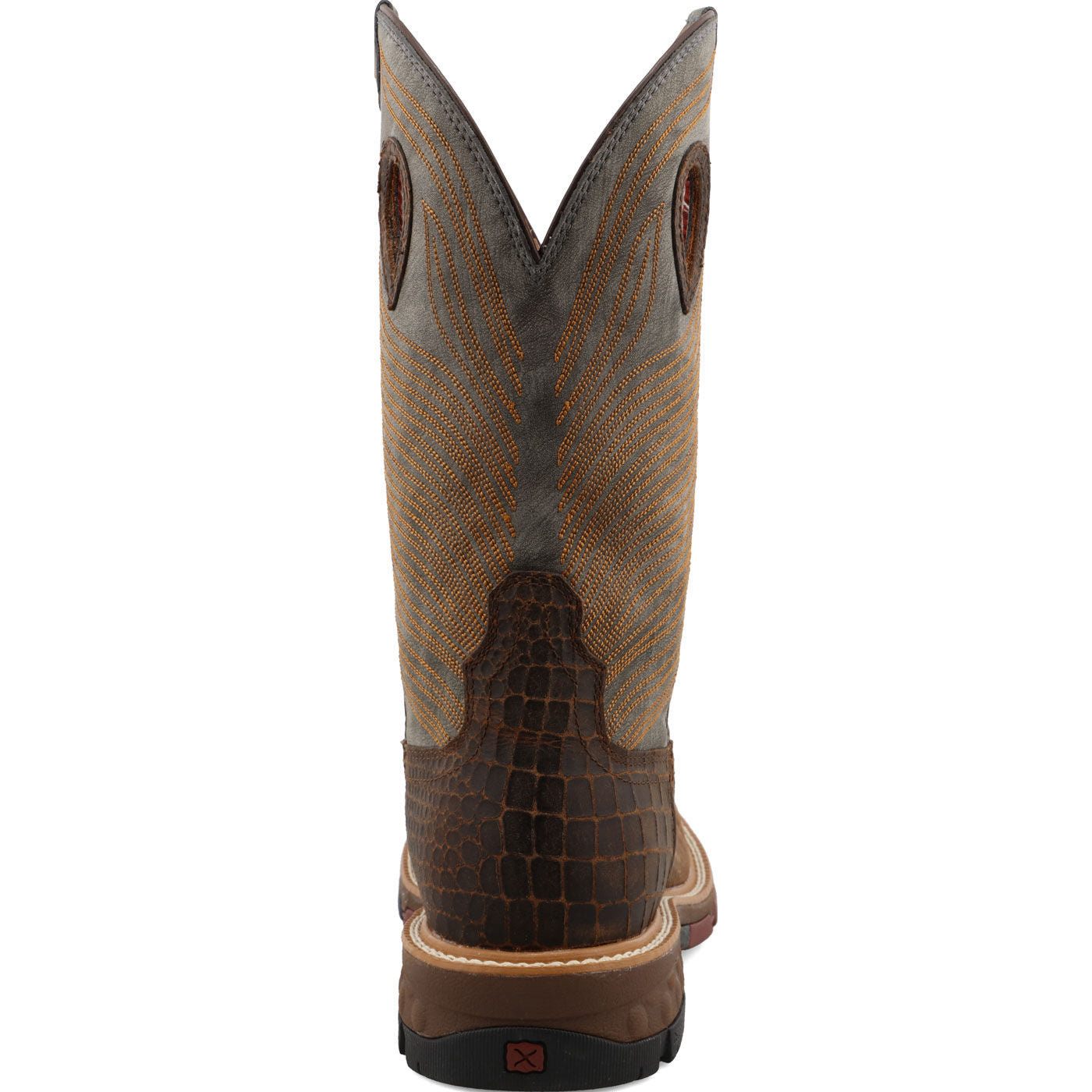 Twisted X Men's 12-Inch Carbon Nano Toe Electrical Hazard Western Work Boot - back