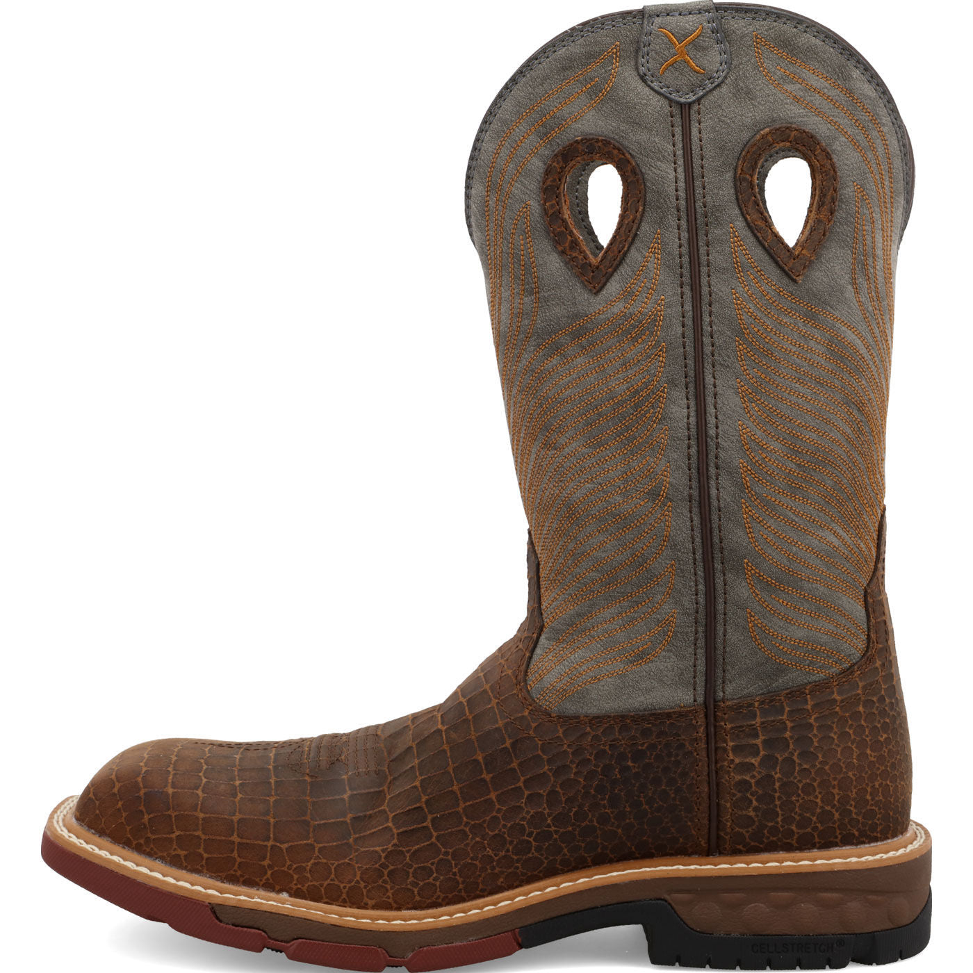Twisted X Men's 12-Inch Carbon Nano Toe Electrical Hazard Western Work Boot - profile